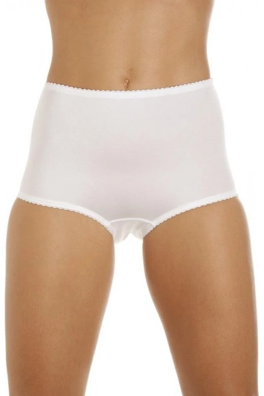 Camille Womens Two Pack Smooth High Waist White Control Briefs 3 Camille Womens Two Pack Smooth High Waist White Control Briefs