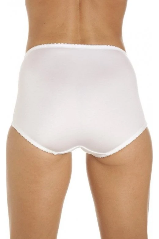 Camille Womens Two Pack Smooth High Waist White Control Briefs 4 Camille Womens Two Pack Smooth High Waist White Control Briefs - Image 2