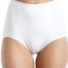 Camille Womens White High Waist Two Pack Control Briefs -Camille Sales Store camille womens white high waist two pack control briefs p2865 17235 medium