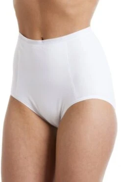 Camille Womens White High Waist Two Pack Control Briefs -Camille Sales Store camille womens white high waist two pack control briefs p2865 17237 medium