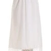 Camille Womens White Lace Hemline 26'' Half Slip Under Skirt