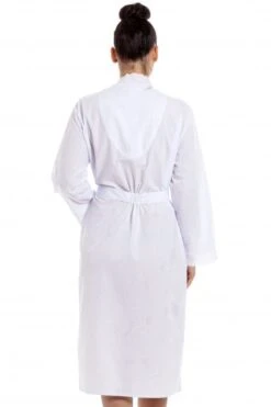 Camille Camille Womens White Lightweight Blue Dot Dressing Gown -Camille Sales Store camille womens white lightweight blue dot dressing gown p3791 47881 medium