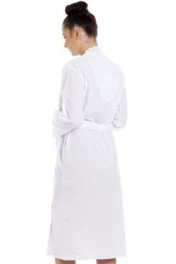 Camille Camille Womens White Lightweight Blue Dot Dressing Gown -Camille Sales Store camille womens white lightweight blue dot dressing gown p3791 47882 medium