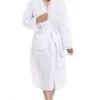 Camille Camille Womens White Lightweight Pink Dot Dressing Gown -Camille Sales Store camille womens white lightweight pink dot dressing gown p3790 47875 medium