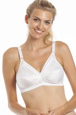 Camille Camille Womens White Soft Cup Non-Wired Bra